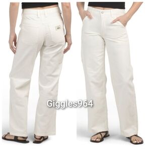 Levi's Lightweight Baggy Carpenter Jeans Serenity Now Cream White